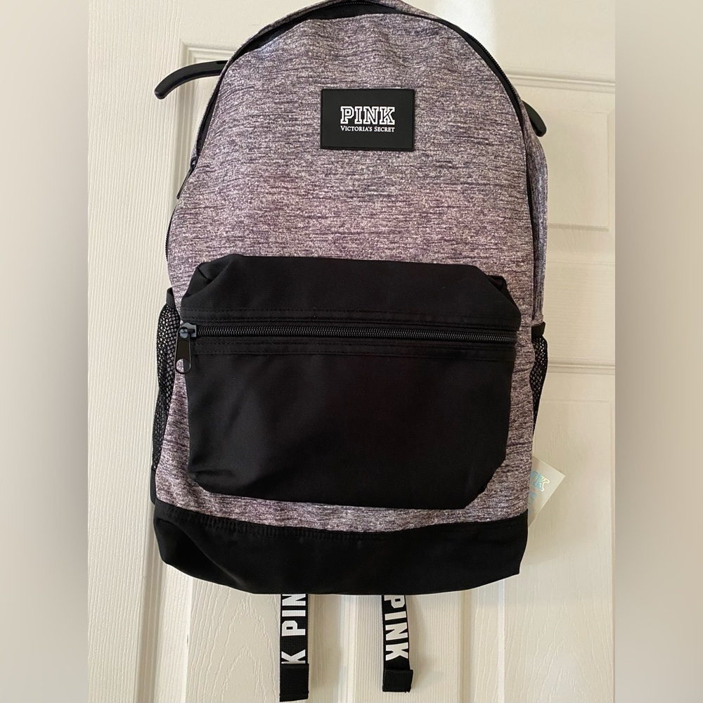 PINK Victoria's Secret Heathered Black Backpack